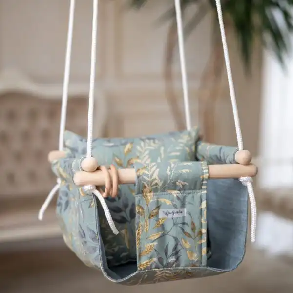 ljuljaska za bebe i decu sa motivom listova