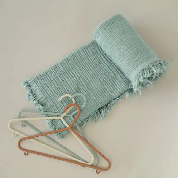 prekrivac od muslina od cetiri sloja mint boje