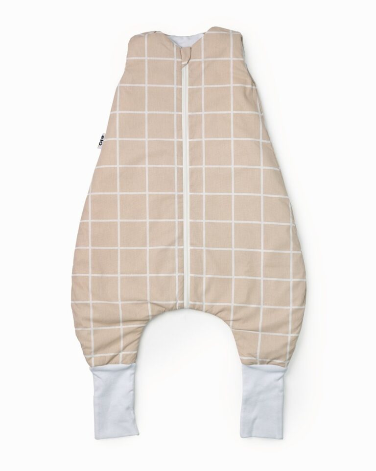 dzak za spavanje sa nogavicama u bez boji sa belim linijama u obliku kocke