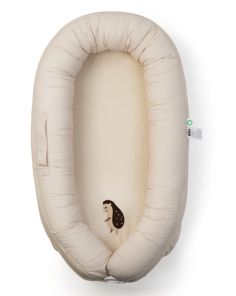 gnezdo za bebe u bez boji sa motivom jeza na dnu