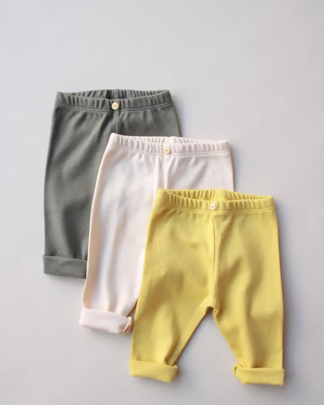 helanke-za-bebe-basic-set-3-1 (10) helanke za bebe u zutoj, krem i tamno sivoj boji