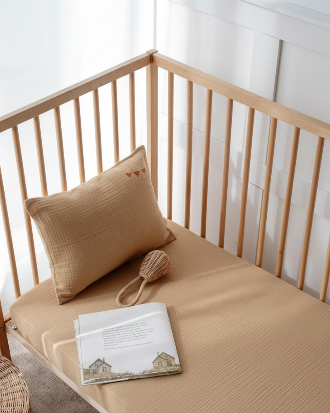 set-posteljina-za-krevetac-od-muslina-carsaf-i-jastucnica-albert-2-1 (4) Set posteljina za krevetac od muslina čaršaf i jastučnica Albert 2/1 - Slika 1