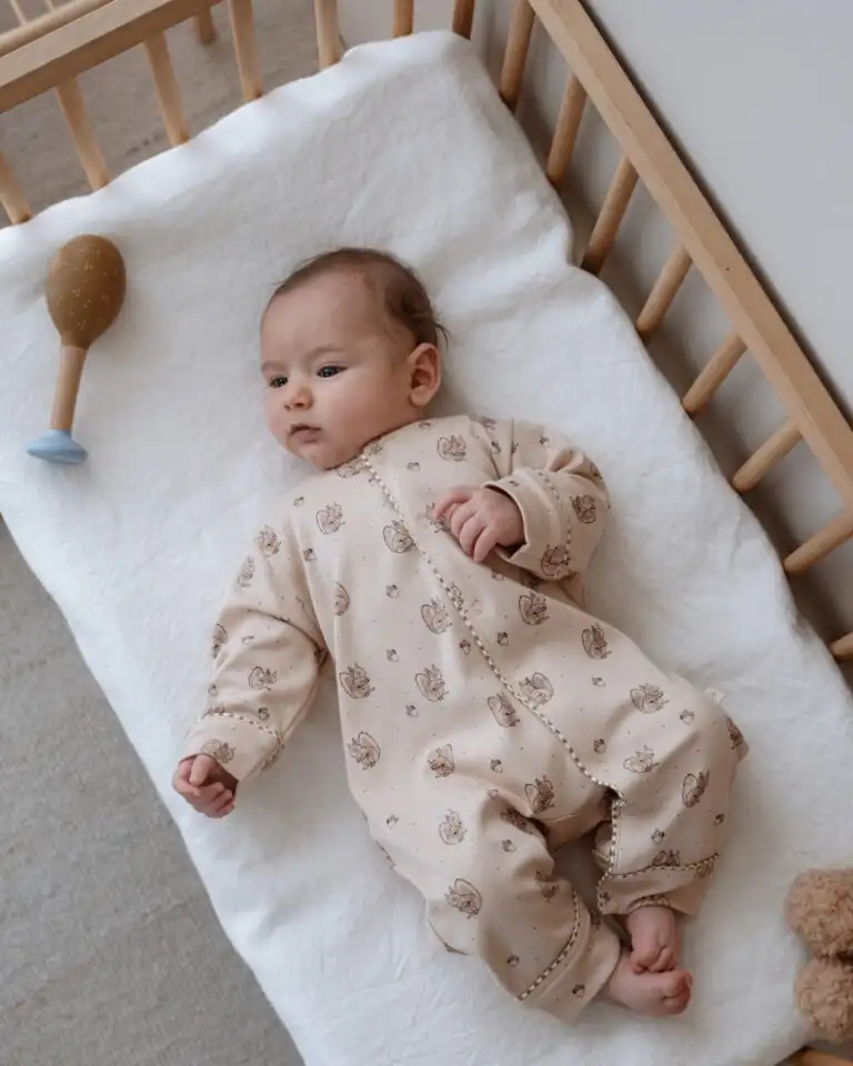set za iznosenje bebe u bez boji sa motivima veverice